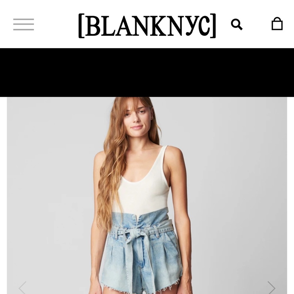 NWT Blank NYC Denim Self-belt Short Sz. 28